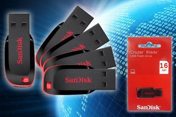 Pen Drive 16gb Sandisk Cruzer Blade Usb 2.o